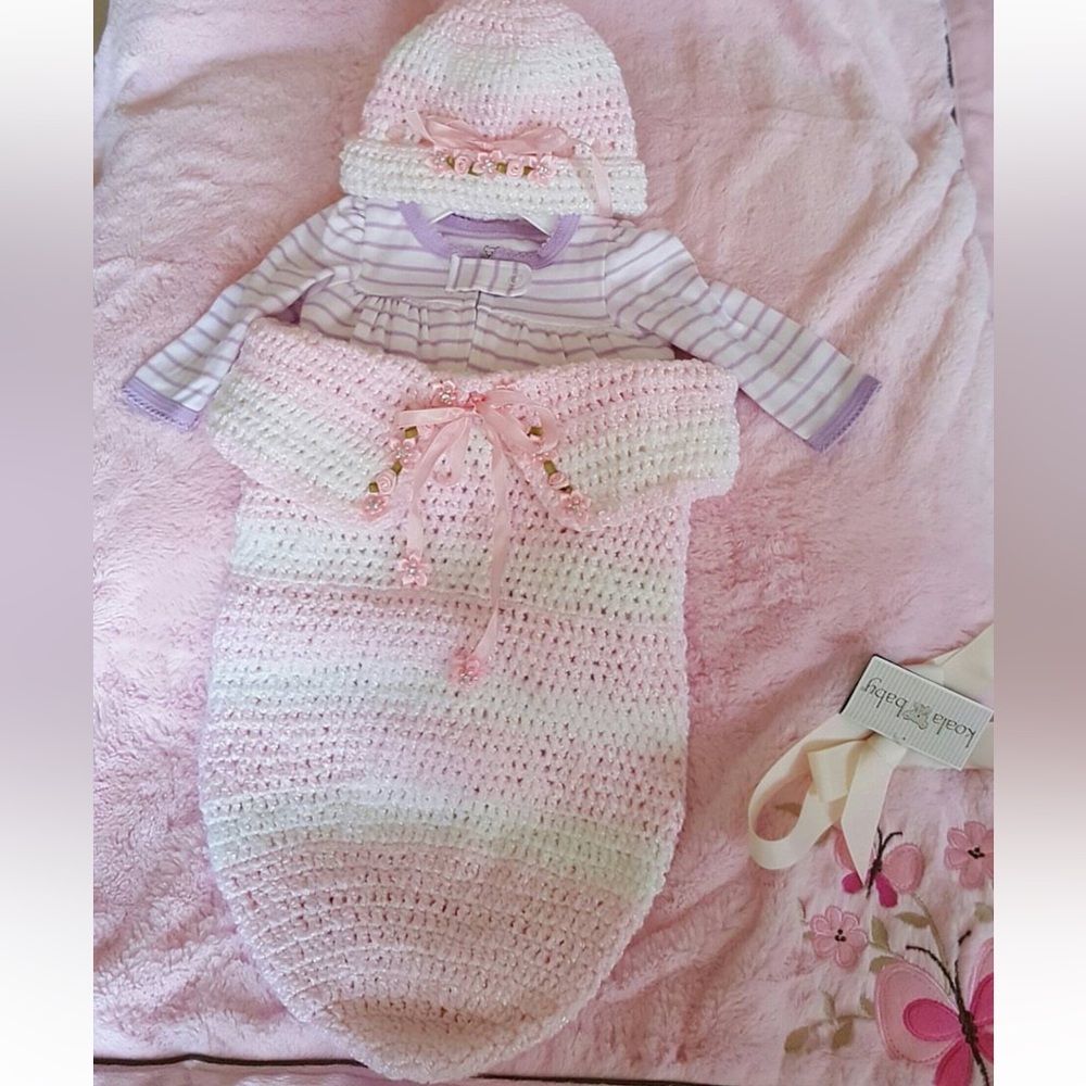 Handmade baby Girl crochet Set